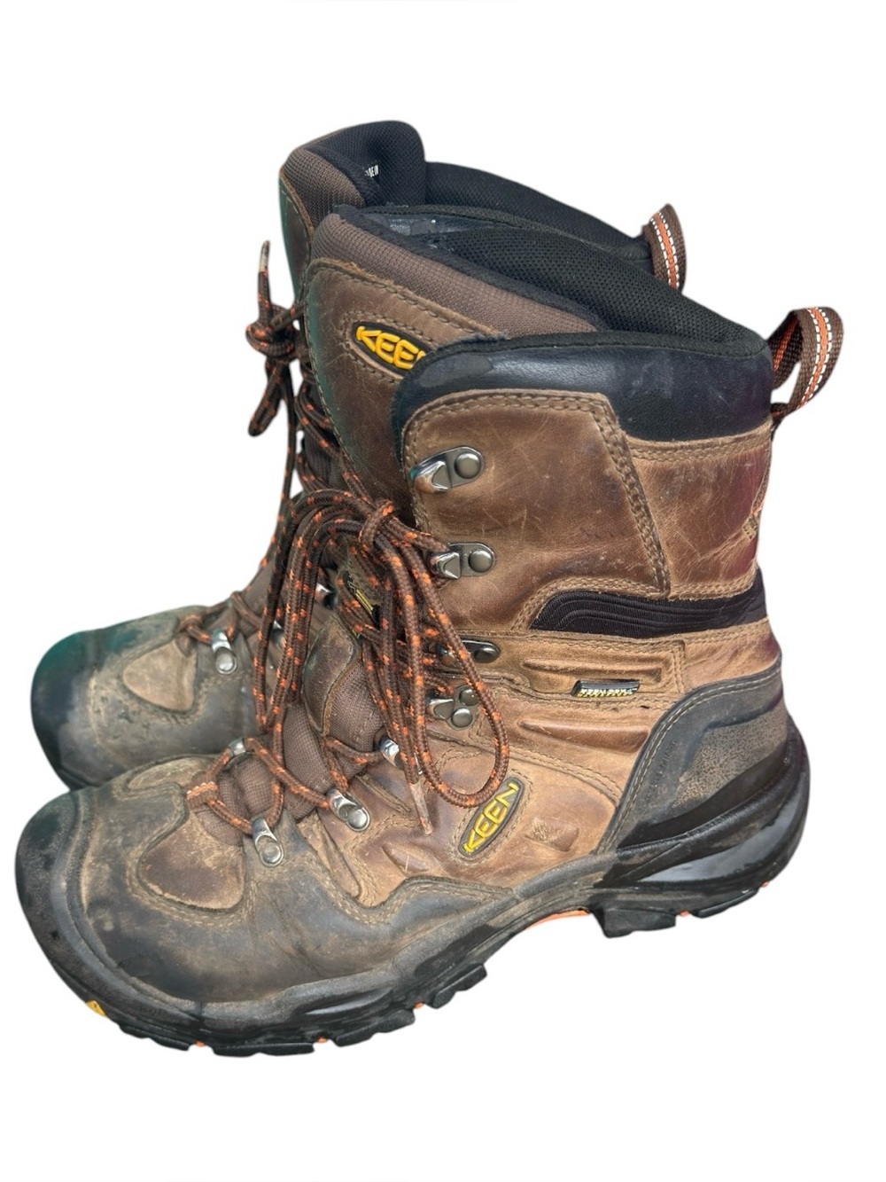 KEEN Brown Leather Men's Waterproof Work Boots 8.5  obo